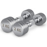 Гантель UNIX FIT PRO круглая хромированная 2 кг, 2 шт. DBRND2PCEx2